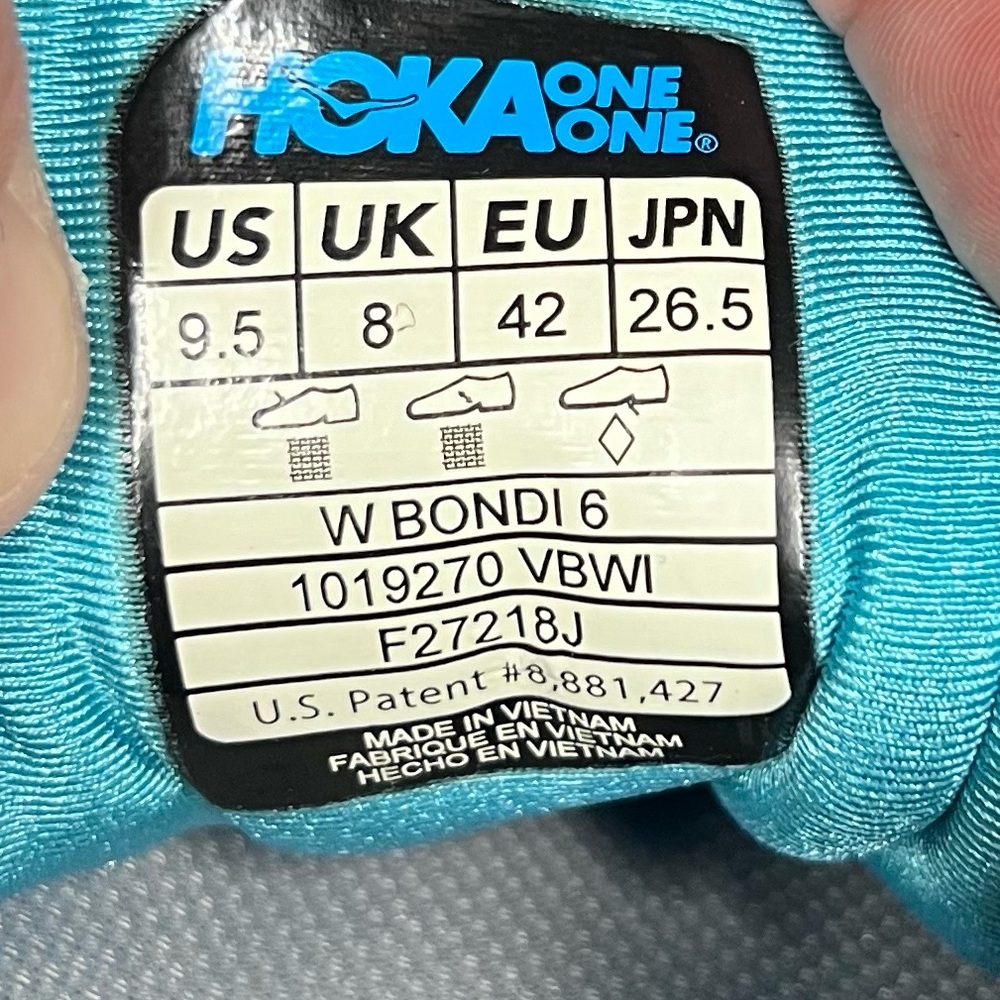 Hoka Women's Gray and Orange Running Shoes - Picture 12 of 12